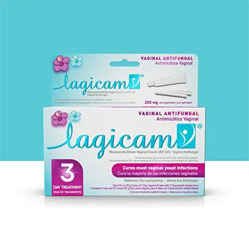 Lagicam Vaginal Yeast Infection, Antifungal 3 Day Miconazole Nitrate Treatment Cream, Relief for Itching LAGICAM V Au supplements