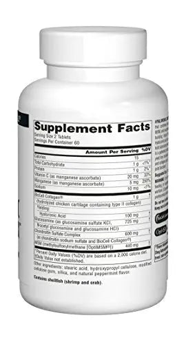 Source Naturals Hyaluronic Joint Complex with Glucosamine, Chondroitin & MSM Extra Source Naturals Au supplements