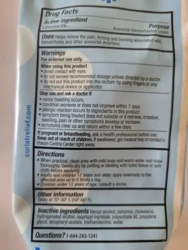 Curist 5% Lidocaine Cream Maximum OTC Strength Topical Pain Relief OTC - 12 oz (Pack of 2) XL Tube 5 Percent Lidocaine Numbing Cream to Numb Effectively (2 Pack - 6 oz Tube) Curist Au supplements