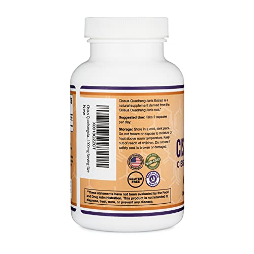 Cissus Quadrangularis Super Extract, 150 Capsules, Manufactured in The USA, Dietary Double Wood Supplements Au supplements