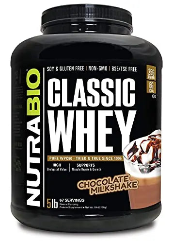 NutraBio Classic Whey Protein Powder- Full-Spectrum Amino Acid Profile - No Fillers NutraBio Au supplements