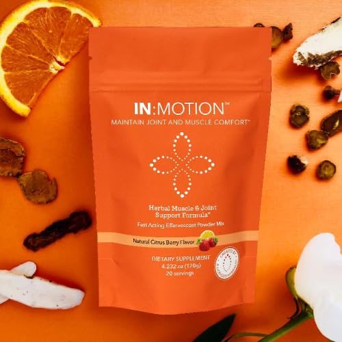 in:TotalWellness - in:Motion Natural Herbal Formula, 20 Serving Pouch, Corydalis, Tumeric, Ginger + 9 More ADAPTOGEN Herbs, Citrus Berry Flavor, 1 Count INTotalWellness Au supplements