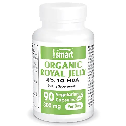 Supersmart - Organic Royal Jelly 300mg per Day (High Strength 4% 10-HDA) - Freeze Supersmart Au supplements