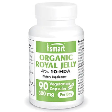 Supersmart - Organic Royal Jelly 300mg per Day (High Strength 4% 10-HDA) - Freeze Supersmart Au supplements