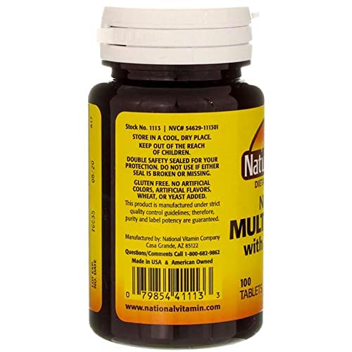 Nature's Blend Multiple Vitamin with Minerals No Iron 100 Tabs Nature's Blend Au supplements