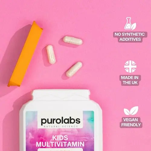 Kids Vitamins - Multivitamin for Kids with Calcium, Zinc, Iron, Vitamin C, B12, D3 and More Purolabs Au supplements