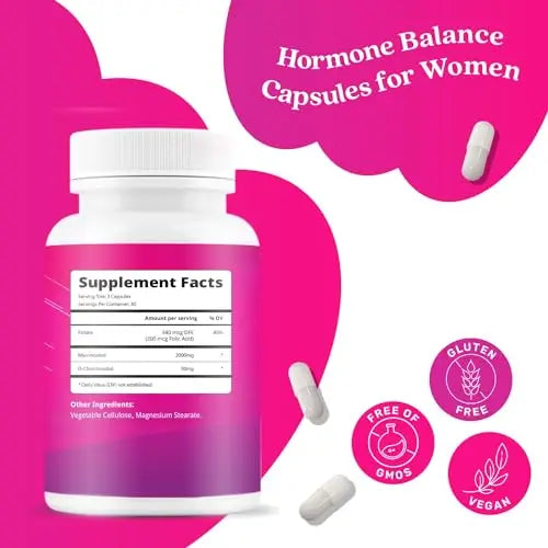 BeLive Myo-Inositol & D-Chiro Inositol Capsules - 90Ct I Inositol Supplement with Folic BeLive Au supplements