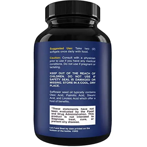 CLA Diet Weight Loss Pills - Women and Men - Pure Conjugated Linoleic Acid - Safflower Natures Craft Au supplements