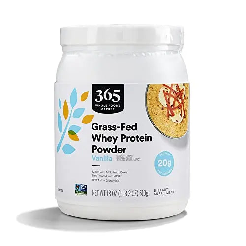 365 by Whole Foods Market, Vanilla Grass Fed Whey Protein, 18 Ounce 365 by Whole Foods Market Au supplements