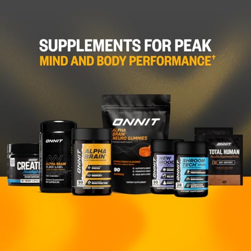 ONNIT Alpha Brain Nootropic Brain Supplement for Men and Women, IGEN Non-GMO Tested, Memory, Mental Clarity, Cognitive Support and Focus Capsules with L-Theanine and Vitamin B6, 30 Count ONNIT Au supplements