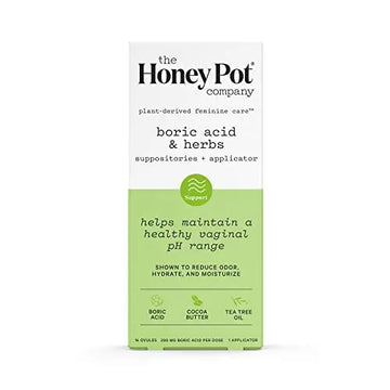 The Honey Pot Company 7 Day Boric Acid & Herbs Suppositories - Maintains and Balances Healthy The Honey Pot Company Au supplements