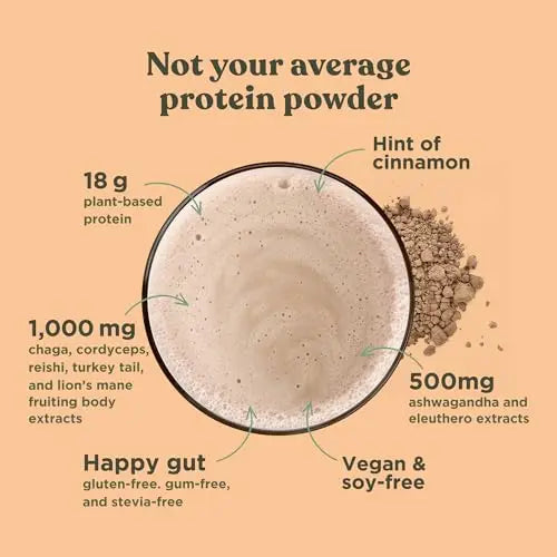 Four Sigmatic Organic Plant-Based Protein Powder Unflavored Protein with Lion’s Mane Four Sigmatic Au supplements
