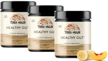 TERRA ORIGIN Healthy Gut Peach Banana | 3-Pack, 90 Servings (Three 30-Serving tubs) TERRA ORIGIN Au supplements