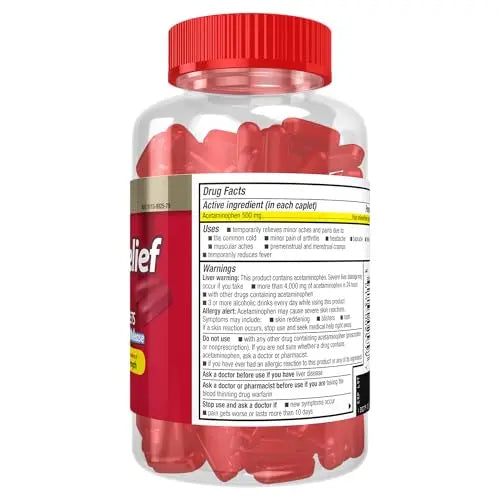 Good Sense Rapid Release Pain Relief, Acetaminophen Caplets 500 mg, Extra Strength Pain Reliever and Fever Reducer GoodSense Au supplements