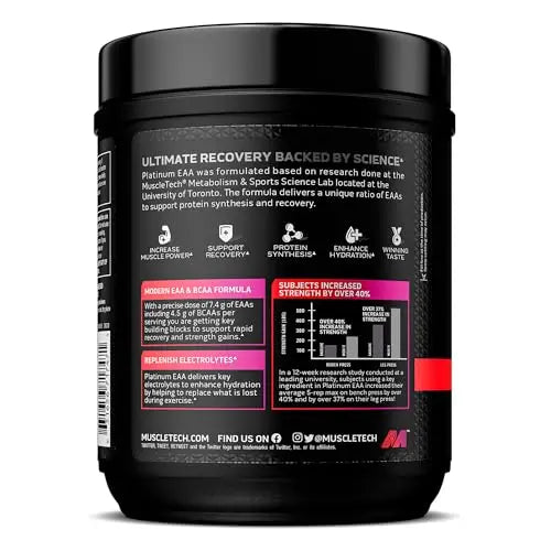 MuscleTech | Platinum 100% EAA+| Essential Amino Acids| Muscle Strength Builder MuscleTech Au supplements