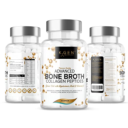 Pure Bone Broth Collagen Supplement Capsules Grass Fed Advanced Blend of Multi Collagen K GEN rejuvenation nutrition Au supplements