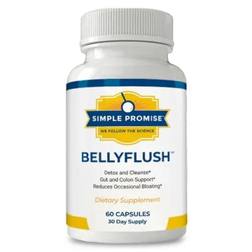 Simple Promise - BellyFlush - Detox and Colon Cleanse - Supports Digestive Health, 60 Capsules Simple Promise Au supplements