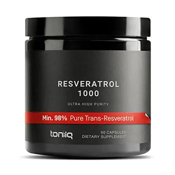 Ultra High Potency Third-Party Tested Trans Resveratrol 1000mg - 98% Pure Toniiq Au supplements