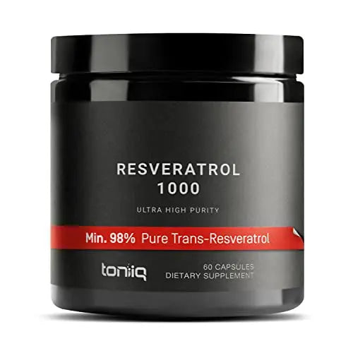 Ultra High Potency Third-Party Tested Trans Resveratrol 1000mg - 98% Pure Toniiq Au supplements