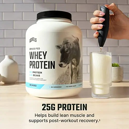 Levels Grass Fed 100% Whey Protein, No Hormones, Unflavored, 5LB Levels Nutrition Au supplements