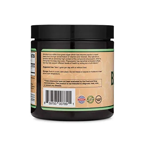 Blue Spirulina Powder - Maximum 35% Phycocyanin Content, Superfood Powder from Blue Double Wood Supplements Au supplements