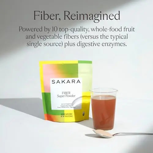 SAKARA Fiber Super Powder - Pineapple Flavor Prebiotic Fiber Powder, High Fiber SAKARA Au supplements