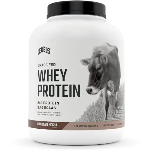 Levels Grass Fed 100% Whey Protein, No Hormones, Chocolate Mocha, 5LB Levels Nutrition Au supplements