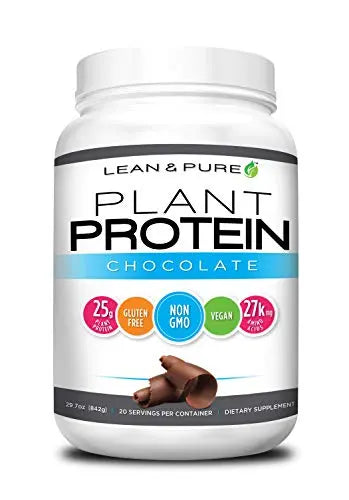 Lean & Pure Plant Protein, 25g of Protein, Non GMO, Vegan, Gluten Free. Low Carb, 842g Olympian Labs Au supplements
