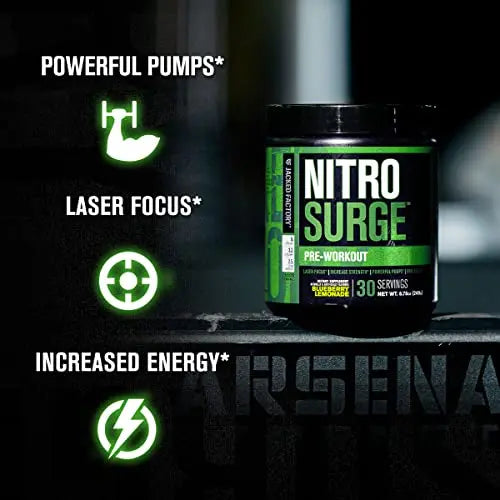 Nitrosurge Pre-Workout & Creatine Monohydrate - Pre Workout Powder With Creatine Jacked Factory Au supplements