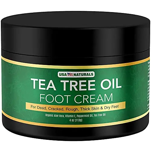 Tea Tree Oil Foot Cream For Dry Cracked Heels Repair - Natural Foot Cream For Dry Cracke USA Naturals Au supplements