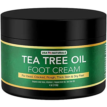 Tea Tree Oil Foot Cream For Dry Cracked Heels Repair - Natural Foot Cream For Dry Cracke USA Naturals Au supplements