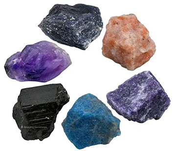 Weight Loss Crystals and Stone Sets Manifestation, Set of 6 Black Tourmaline, Amethyst Amazing Gemstone Au supplements