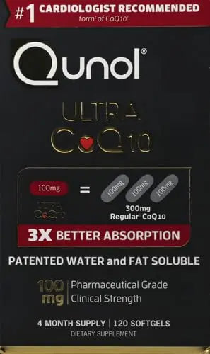 Qunol CoQ10 100mg Softgels, Ultra CoQ10 100mg, 3x Better Absorption, Antioxidant Qunol Au supplements