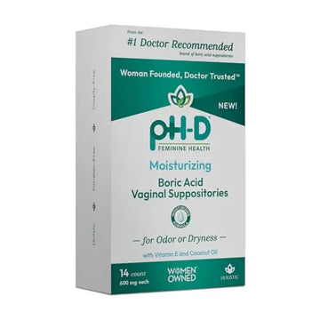 pH-D Feminine Health - Boric Acid Moisturizing Suppository - Woman Owned - for Vaginal Odor pH-D Feminine Health Support Au supplements
