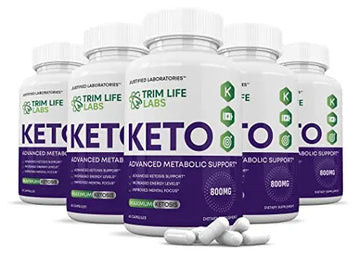 (5 Pack) Trim Life Labs Keto Pills Includes Apple Cider Vinegar Patented goBHB® Exogenou Justified Laboratories Au supplements