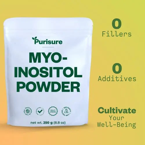 Purisure Myo-Inositol Powder, 250g, Fertility, Hormonal Balance and Ovarian Support Purisure Au supplements