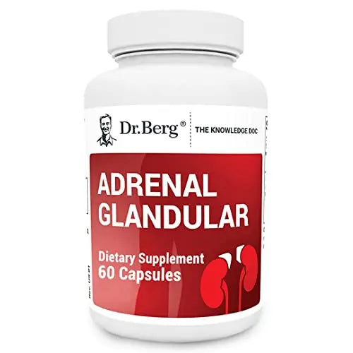 Dr. Berg's Adrenal Glandular - Cortisol Manager, More Energy, Focus, Stress and Immunity Dr. Berg Nutritionals Au supplements