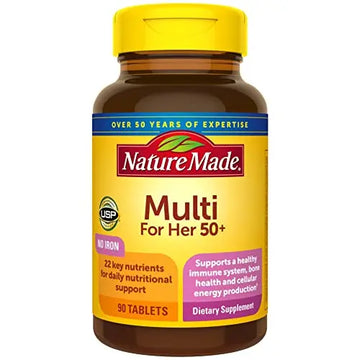 Nature Made Multivitamin For Her 50+ with No Iron, Womens Multivitamin for Daily Nutrition Nature Made Au supplements