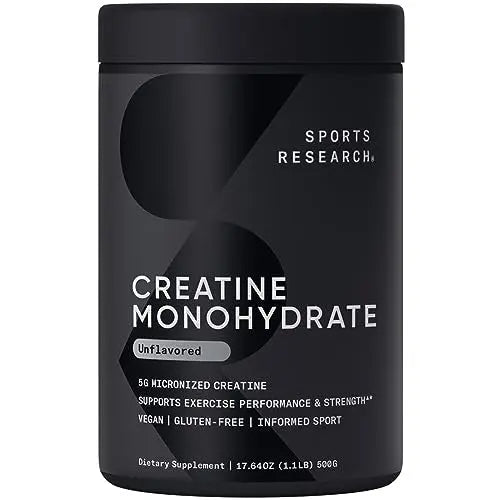 Sports Research Creatine Monohydrate - Gain Lean Muscle, Improve Performance Sports Research Au supplements