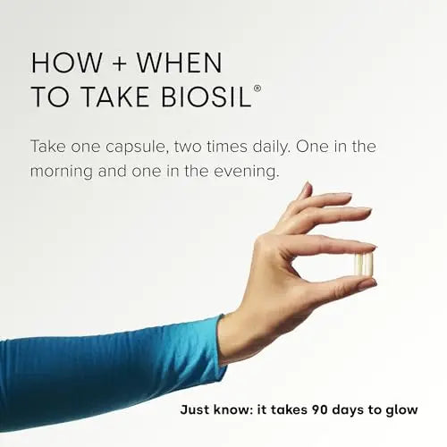 Biosil Collagen Generator - 120 Capsules - with Patented ch-OSA Complex - Generates & Protects Your Own Collagen BioSil Au supplements
