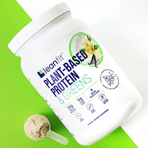 LeanFit Plant-Based Protein & Greens Natural Vanilla – 20g Plant Protein + 4 Leafy Greens LeanFit Au supplements
