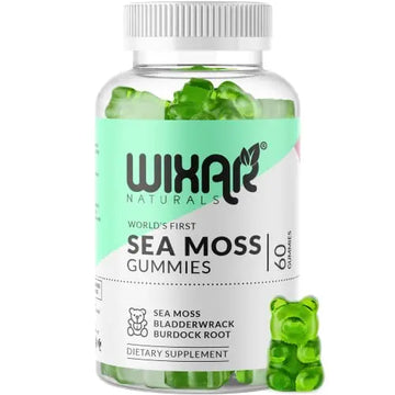 WIXAR NATURALS Sea Moss Gummies - Natural Irish Sea Moss and Bladderwrack WIXAR NATURALS Au supplements