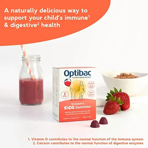 Optibac Kids Probiotic with Vitamin D & Calcium for Immune System Support & Gut Health OptiBac Au supplements