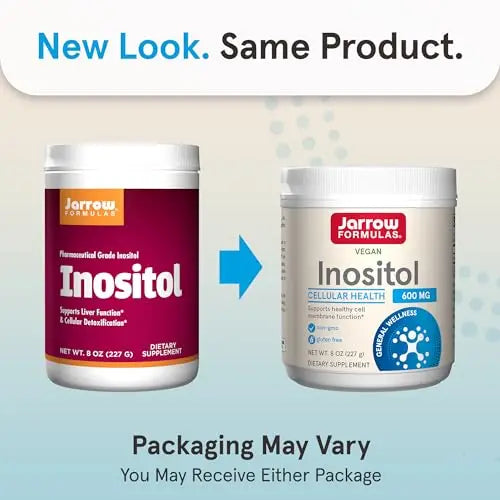 Jarrow Formulas Inositol 600 mg, Dietary Supplement for Cellular Health Support, 8 oz Jarrow Formulas Au supplements