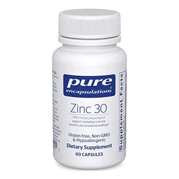 Pure Encapsulations Zinc 30 mg - Highly Absorbable - 60 Capsules Pure Encapsulations Au supplements