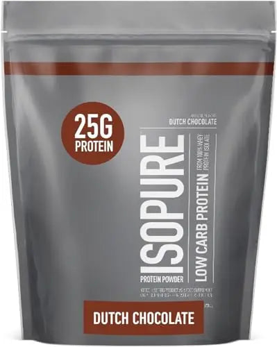 Isopure Dutch Chocolate Whey Isolate Protein Powder with Vitamin C & Zinc for Immune Isopure Au supplements
