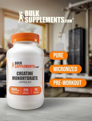 BULKSUPPLEMENTS.COM Creatine Monohydrate Capsules - Micronized Creatine Monohy BULKSUPPLEMENTS.COM Au supplements