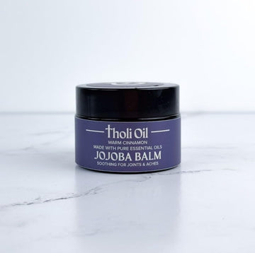 tHOli Plantar Fasciitis Relief Balm – Jojoba Cream with Cinnamon, Cassia, Spikenard & Hyssop – Soothes Heels, Supports Joints & Skin Repair (1oz) Tholi Oil Au supplements