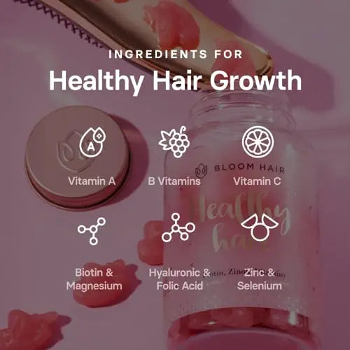 Bloom Hair Gummies for Faster Hair Growth & Biotin Vitamins for Rapid Hair Growth Bloom Hair Au supplements