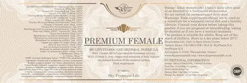 Sky Premium Life Female Multivitamin and Minerals Food Supplement – 60 Tablets Sky Premium Life Au supplements